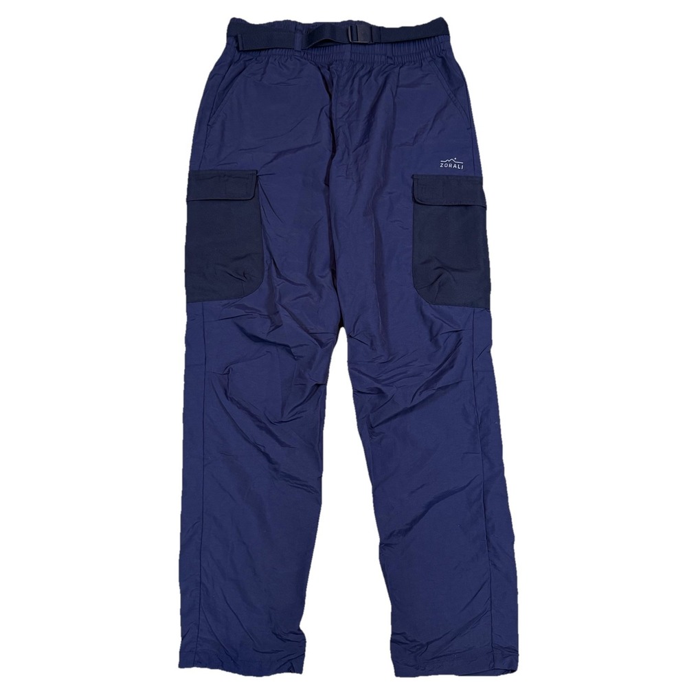 Zorali Venture Pants Women's 10 Hiking Climbing Outdoor Cargo Blue Nylon Belted